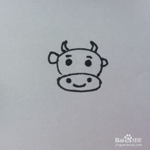 牛的简笔画怎么画呢