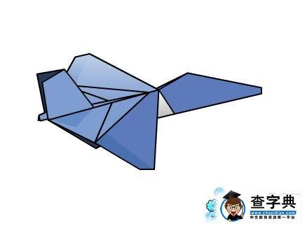 漂亮的纸飞机怎么折纸飞机的折法步骤分享幼儿折纸-查字典幼儿网
