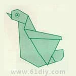 小鸭折纸鸭子折纸巧巧手幼儿手工网
