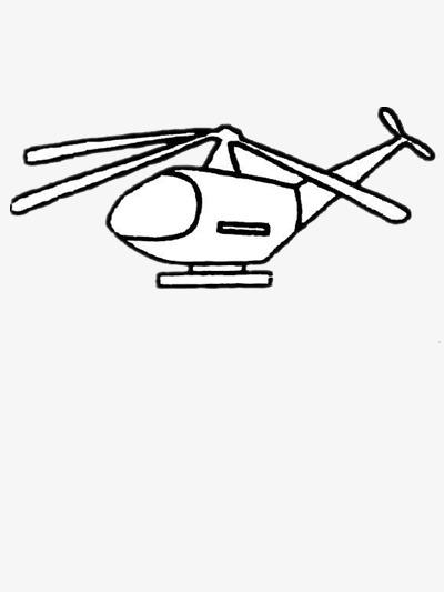 简笔画大全直升机 第1页直升飞机简笔画小型直升机简笔画图片 飞机简