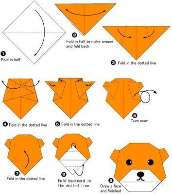 最简单的折纸小动物立体 手工折纸大全-80作文吧文学网