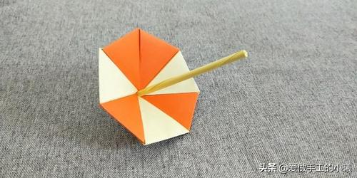 折纸教程教你折可爱拼色小雨伞简单好看装饰很赞