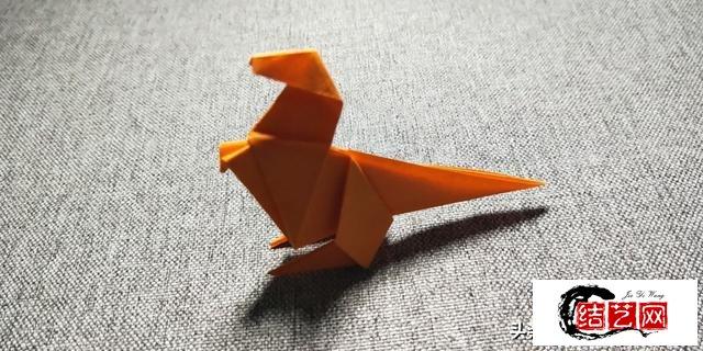 霸王龙折纸步骤图解超简单的折纸教程方法