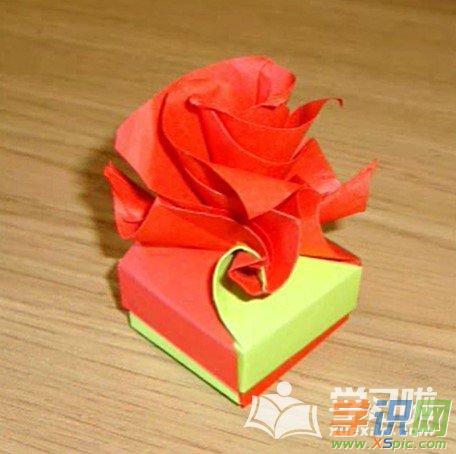 父亲节礼物折纸玫瑰图片父亲节制作折纸玫瑰父亲节女儿送折纸玫瑰