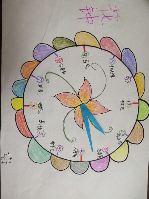三年级花钟怎么画简笔画