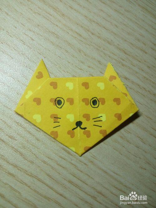 简单折纸小猫