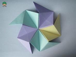 立体折纸纸球的折法教程