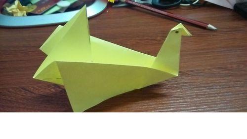 水鸟幼儿折纸
