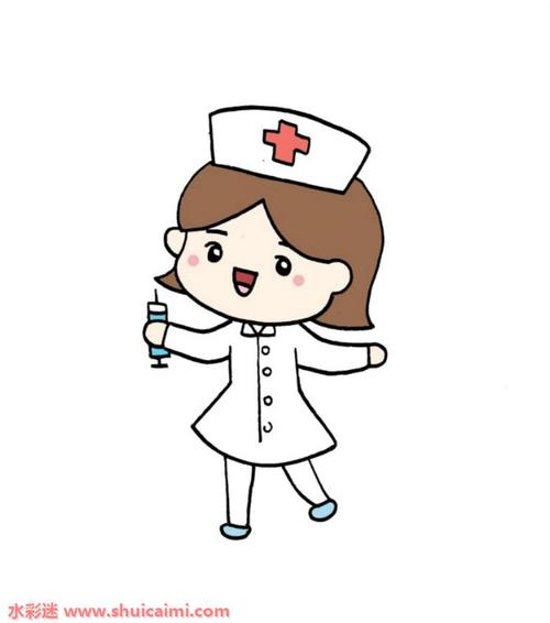 护士怎么画护士简笔画简单彩色