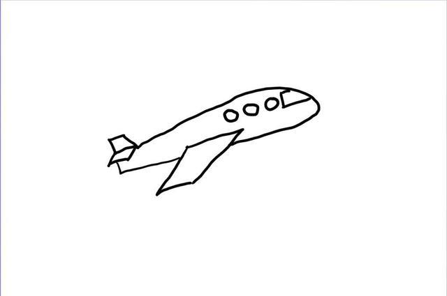 简笔画怎么画飞机