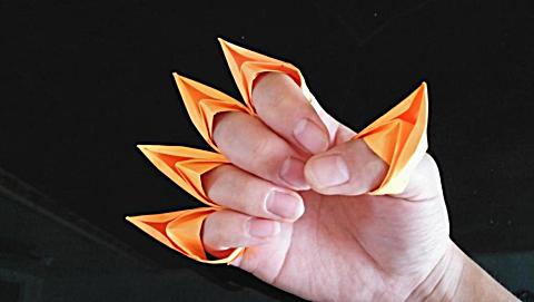 一分钟学会折纸金刚狼爪戒指 简单帅气又好玩 手工折纸大全