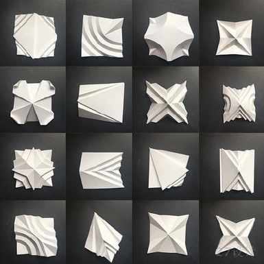 二维半立体构成折纸