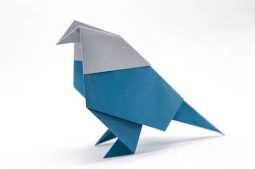 儿童折纸立体动物怎么折纸站立鸽子步骤图解