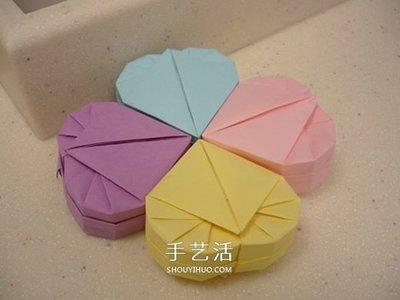 用折纸做圆形小礼物盒的