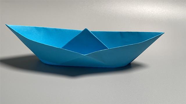 简易折纸经典小船折纸教程