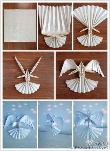 美丽的天使折纸教程 - 你我觅 - 