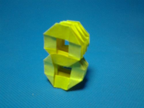 折纸王子教你折3d立体数字8