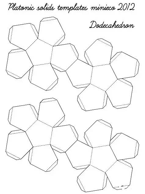 正二十面体展开图折纸