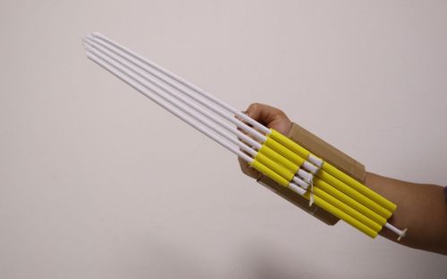活动作品手工手把手教你做一把帅气的袖剑原理很简单手工折纸视频