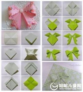 折折纸蝴蝶结