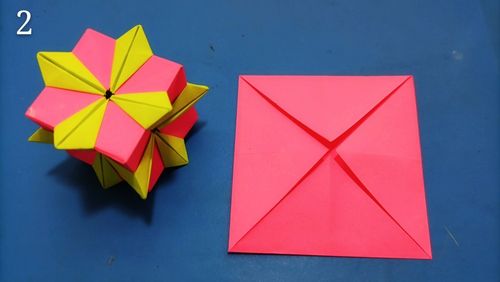 折纸一个好玩的四方体能像陀螺一样飞速转动全程组合不用胶水