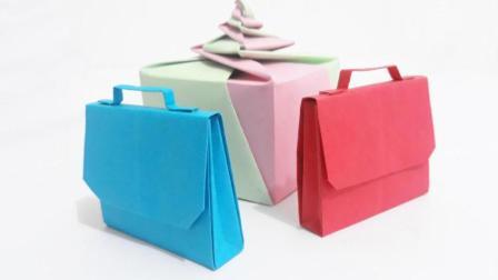 折纸包包简单的手提包教程