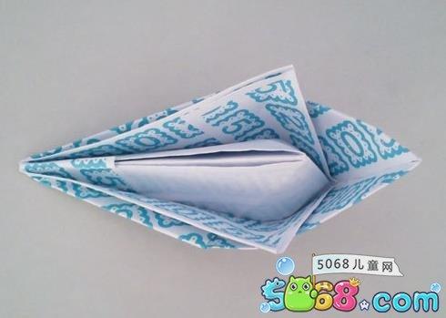 时尚游艇手工折纸diy 折纸船教程分享7