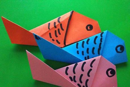 最简单手工折纸小鱼图解教程