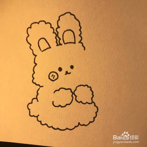 今日简笔画可爱小兔子教程