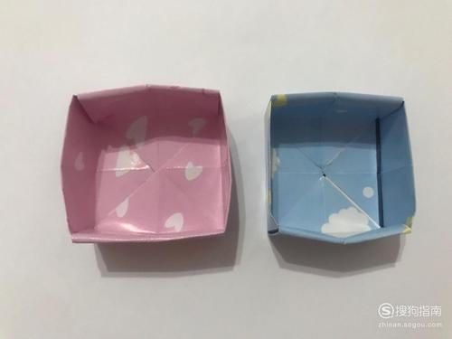 折纸教程收纳盒礼品盒的折法