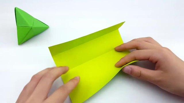 儿童手工分分钟学会这款简单的粽子折纸 超级逼真