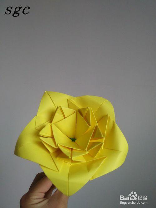 折纸教程纸折花之鸡蛋花的折法
