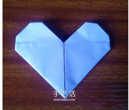 最简单心形的折纸教程幼儿园折纸爱心图解