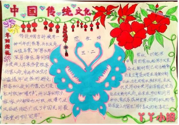 三年级中国传统文化手抄报如何画大方简单三年级中国传统文化手抄报