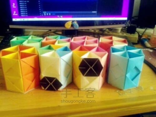 exo折纸笔盒怎么折叠