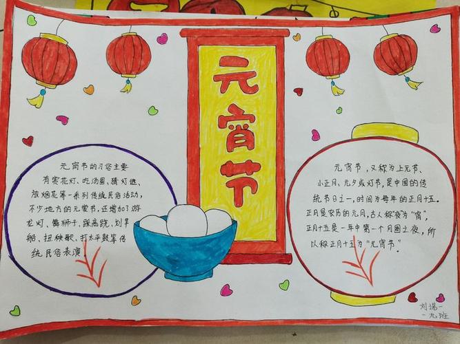 中国传统节日简单又好看手抄报 传统节日手抄报