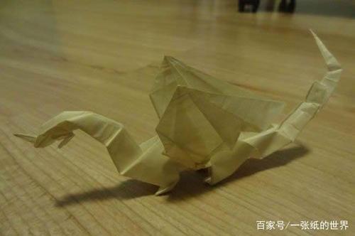 折纸动物神兽应龙的制作教程具有收藏价值的艺术品