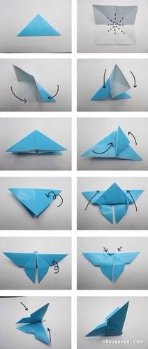 折纸好看的蝴蝶的折法 手工折纸蝴蝶的方法