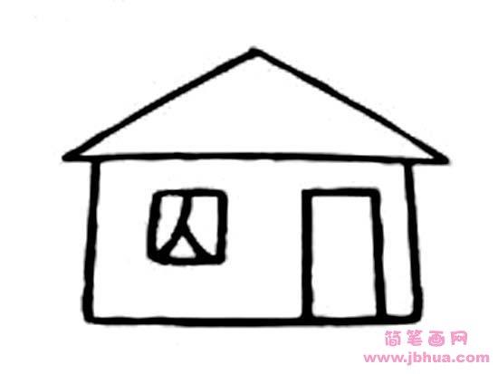 幼儿园简单的小房子简笔画
