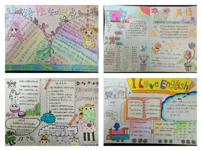 济南市花园小学举办英语手抄报评比活动