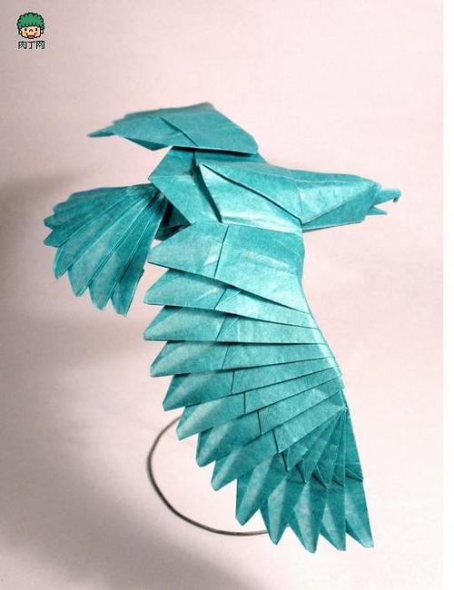 复杂的diy折纸老鹰教程 带着梦想展翅翱翔吧