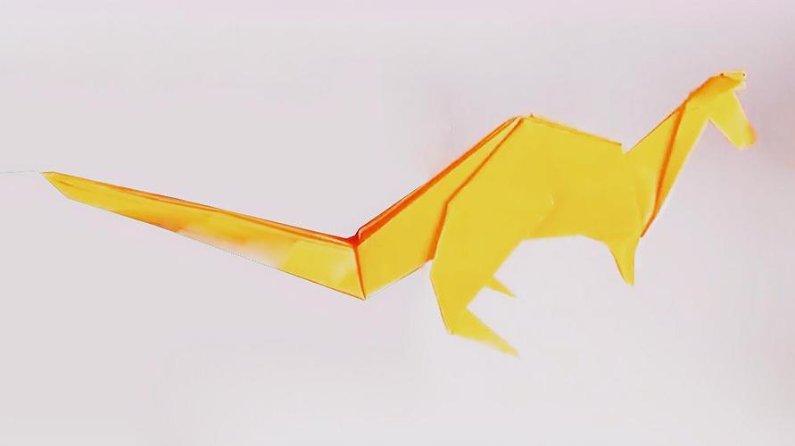 惟妙惟肖的袋鼠折纸能站立有意思的手工折纸