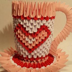 手工制作折纸入门折纸咖啡杯270折纸咖啡杯的立体折纸手工