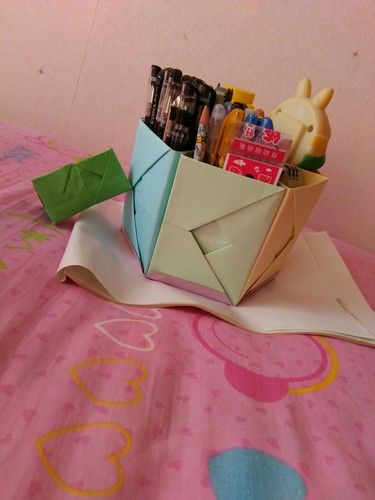 手工笔盒怎么做趣味折纸