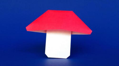 diy折纸 神奇有趣的折纸 可爱的小蘑菇折纸教学视频