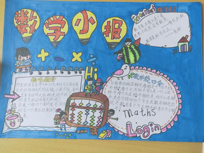 走进奇妙的数学世界记滨海学校数学手抄报比赛