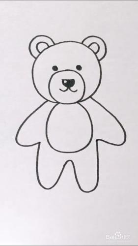 熊的简笔画怎样画