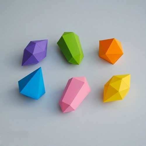 最简单的折纸大全宝石