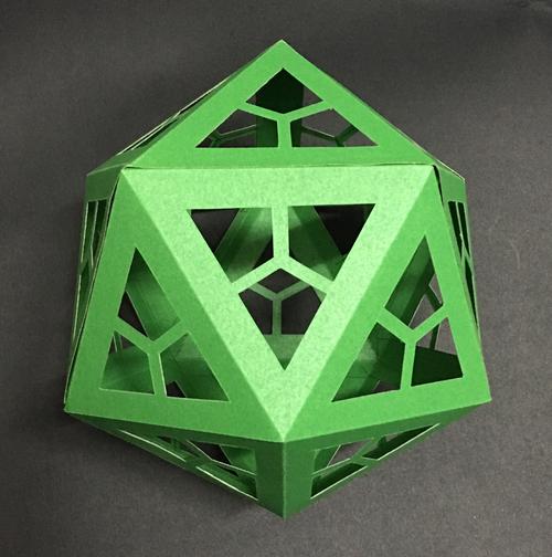 立体构成设计类手工艺品定制球体正二十面体半立构折纸