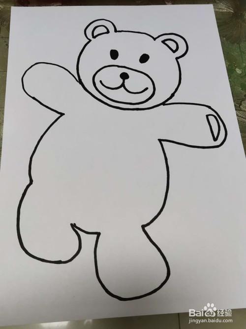 玩具熊的简笔画